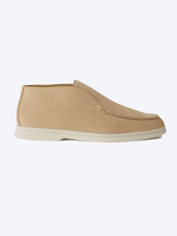 Elegance Oryzonwear Men's Suede Loafer Beige