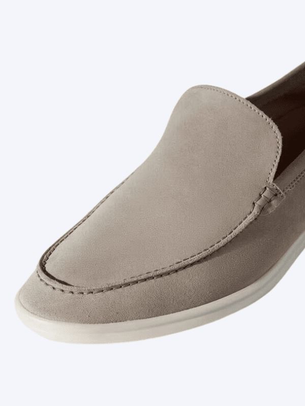 Oryzonwear Men's Light Grey Loafer Moccasin