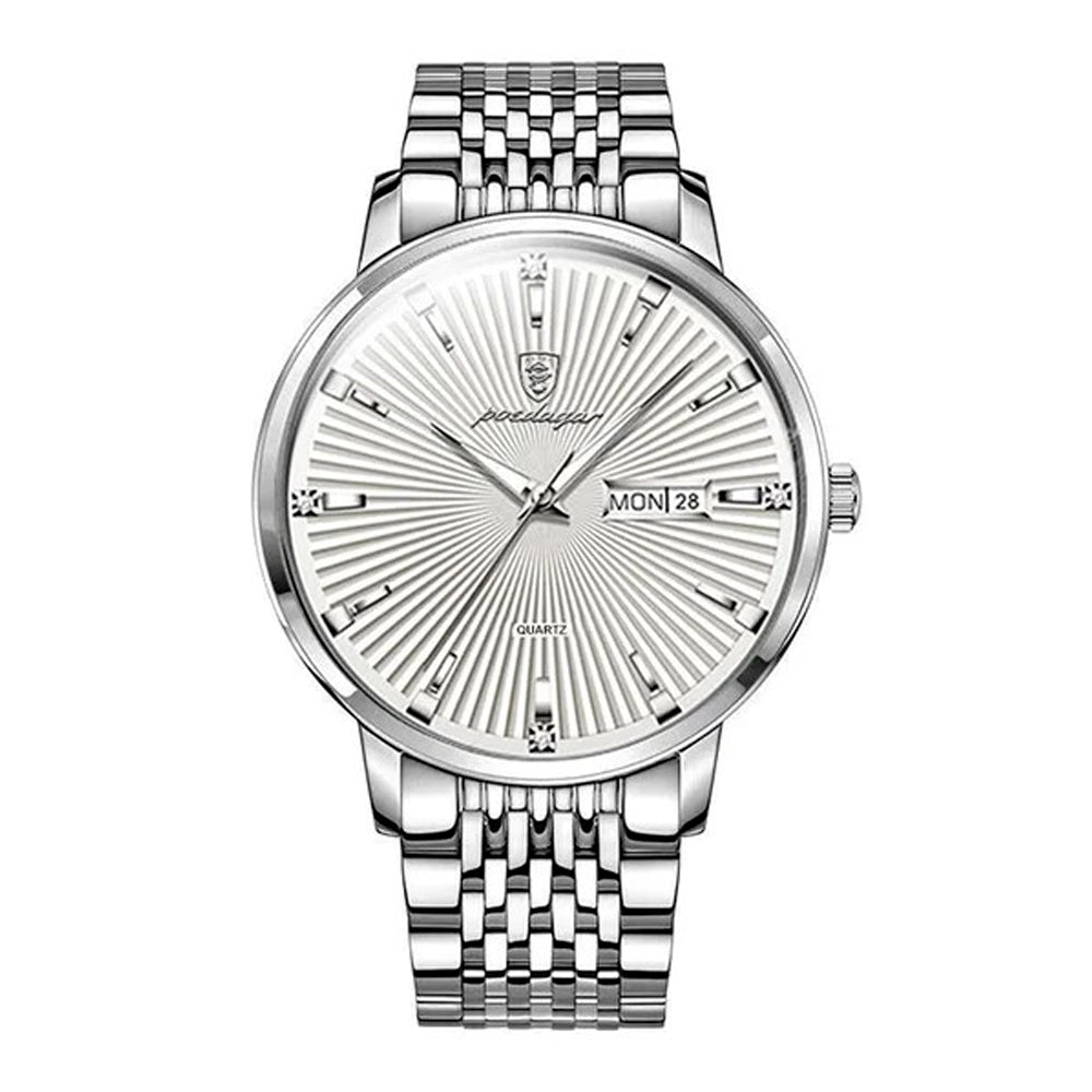 Poedagar Tempus Men's Watch | Steel Bracelet