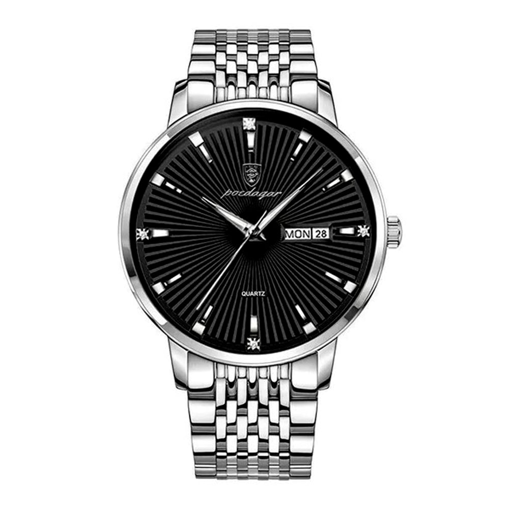 Poedagar Tempus Men's Watch | Steel Bracelet