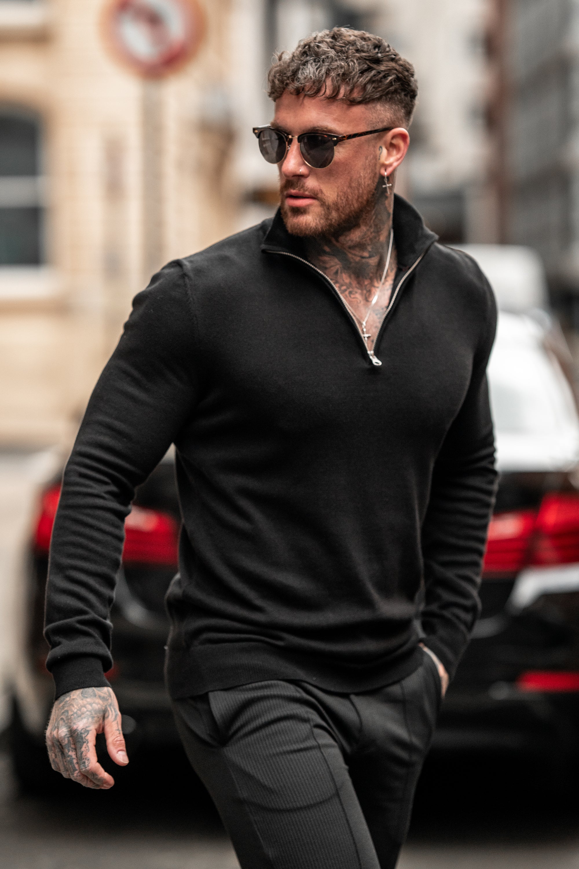 Oryzonwear High Neck Merino Knit Sweater