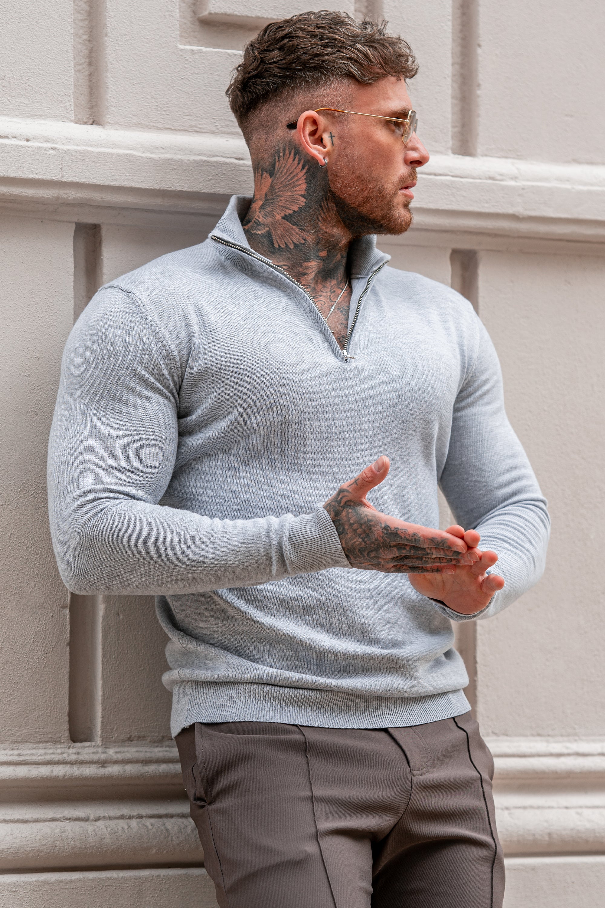Oryzonwear High Neck Merino Knit Sweater
