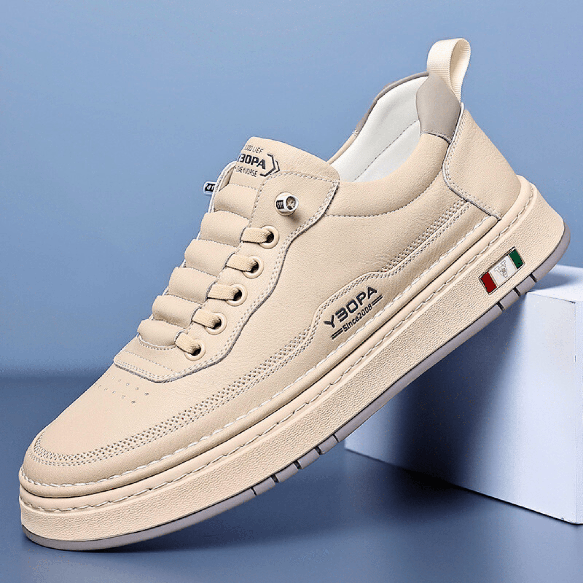 RODERICK LEATHER TRAINERS