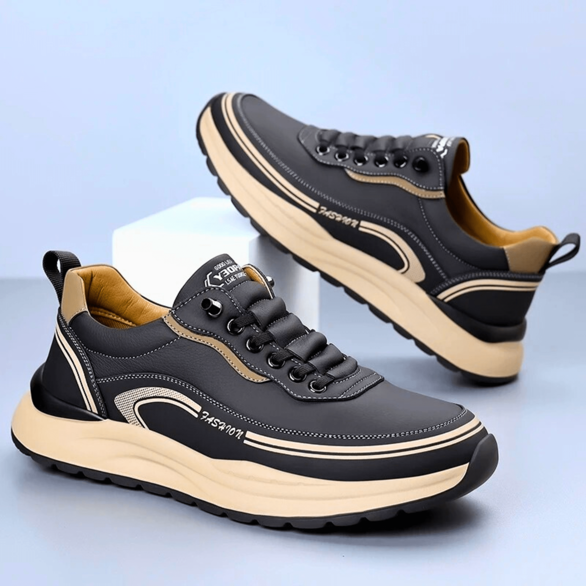 BRIXTON LEATHER TRAINERS